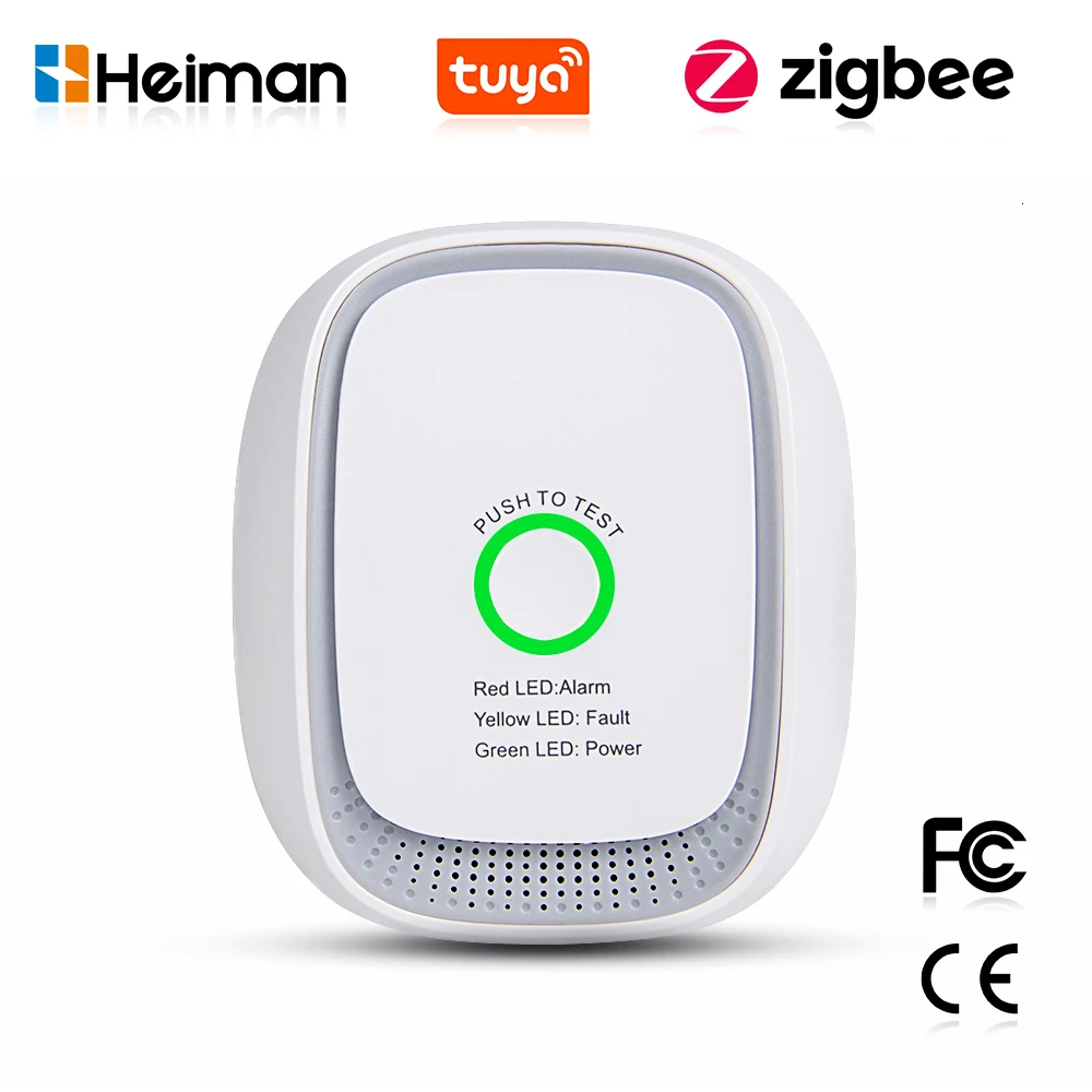 Tuya Smart - Sensor de Gás Combustível HEIMAN Zigbee