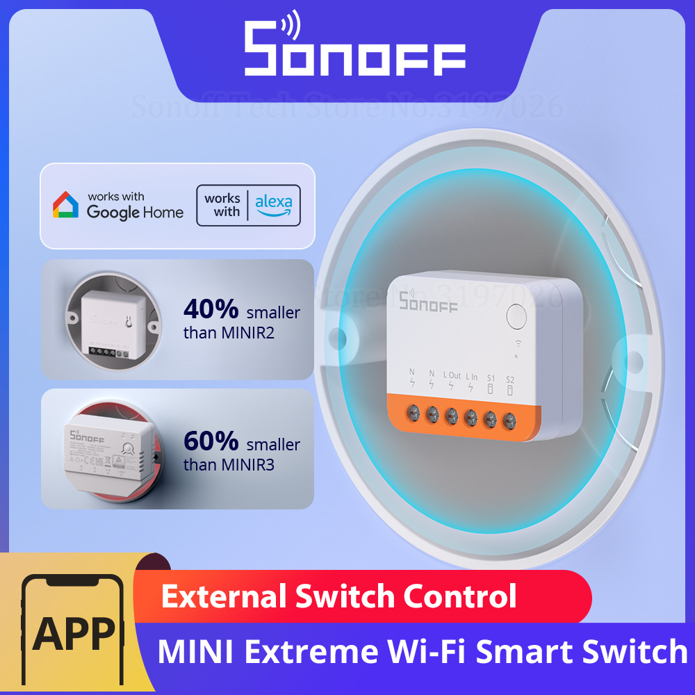 Sonoff Basic - Sonoff minir4 interruptor inteligente wi-fi extremo,