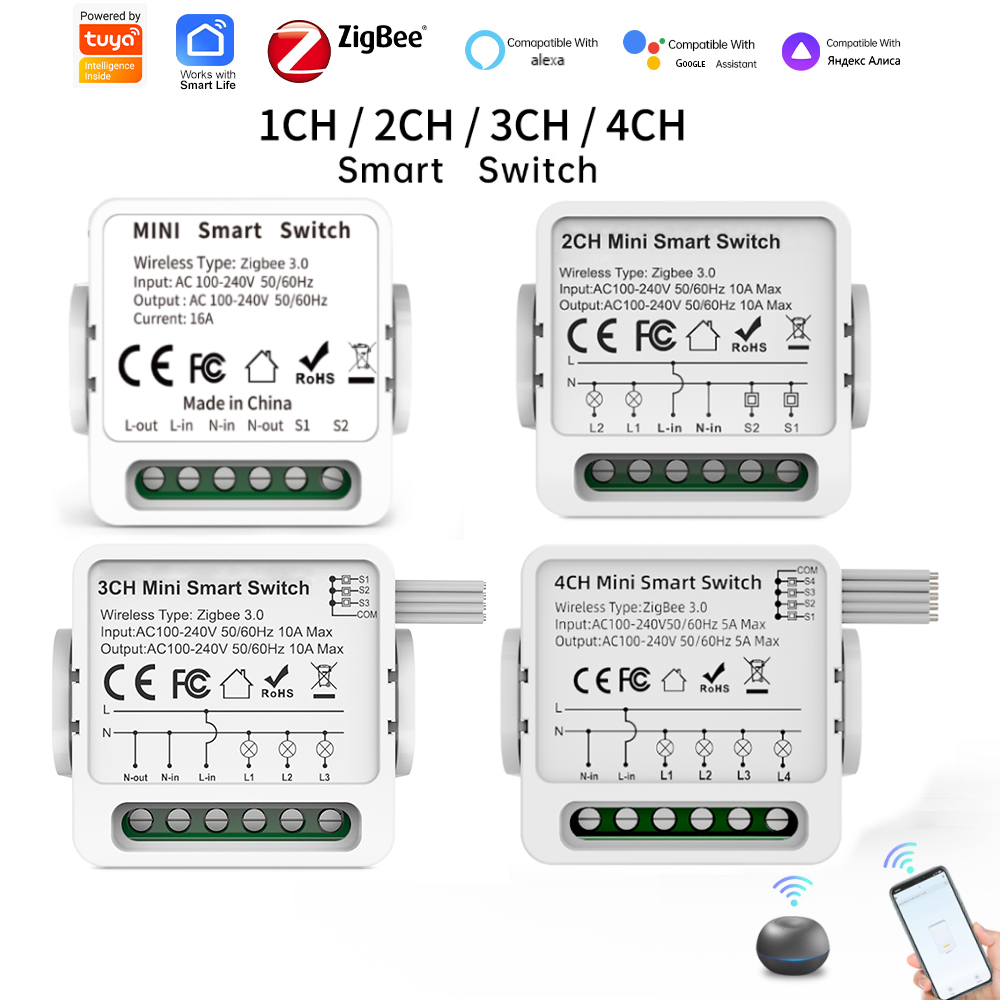Smart Relay Tuya - Interruptor Inteligente Tuya Zigbee 3.0 de