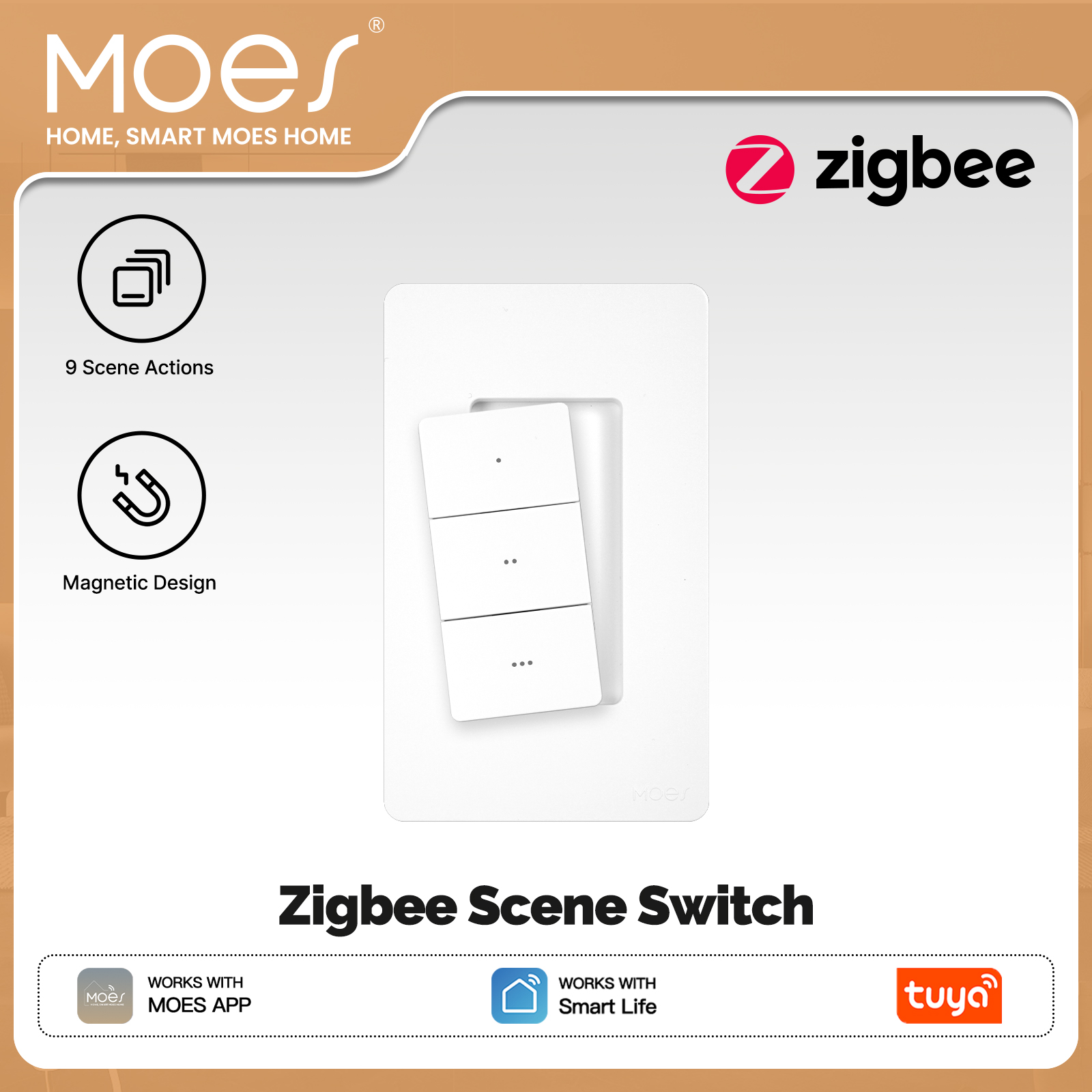 MOES Tuya Zigbee Interruptor d - Smart Relay Tuya avaliação e preço
