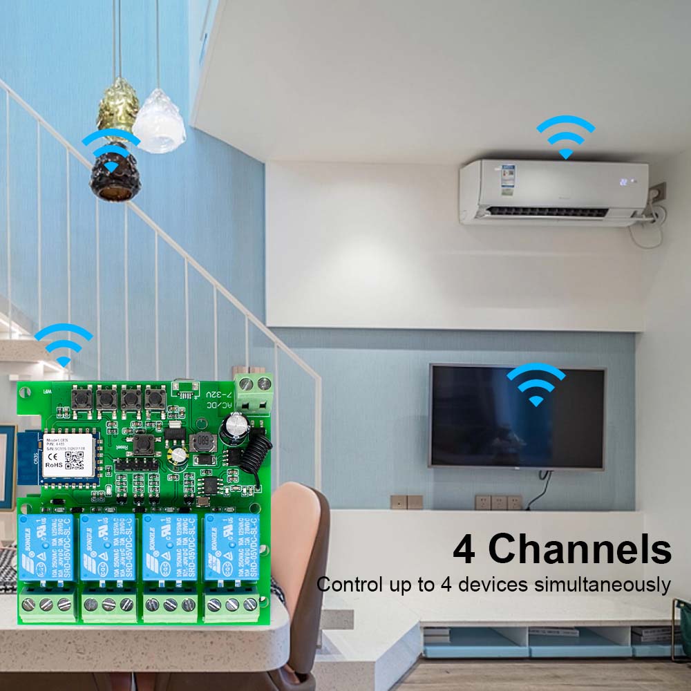Módulo de Relé Inteligente Tuy - Tuya 4 Channel avaliação e preço