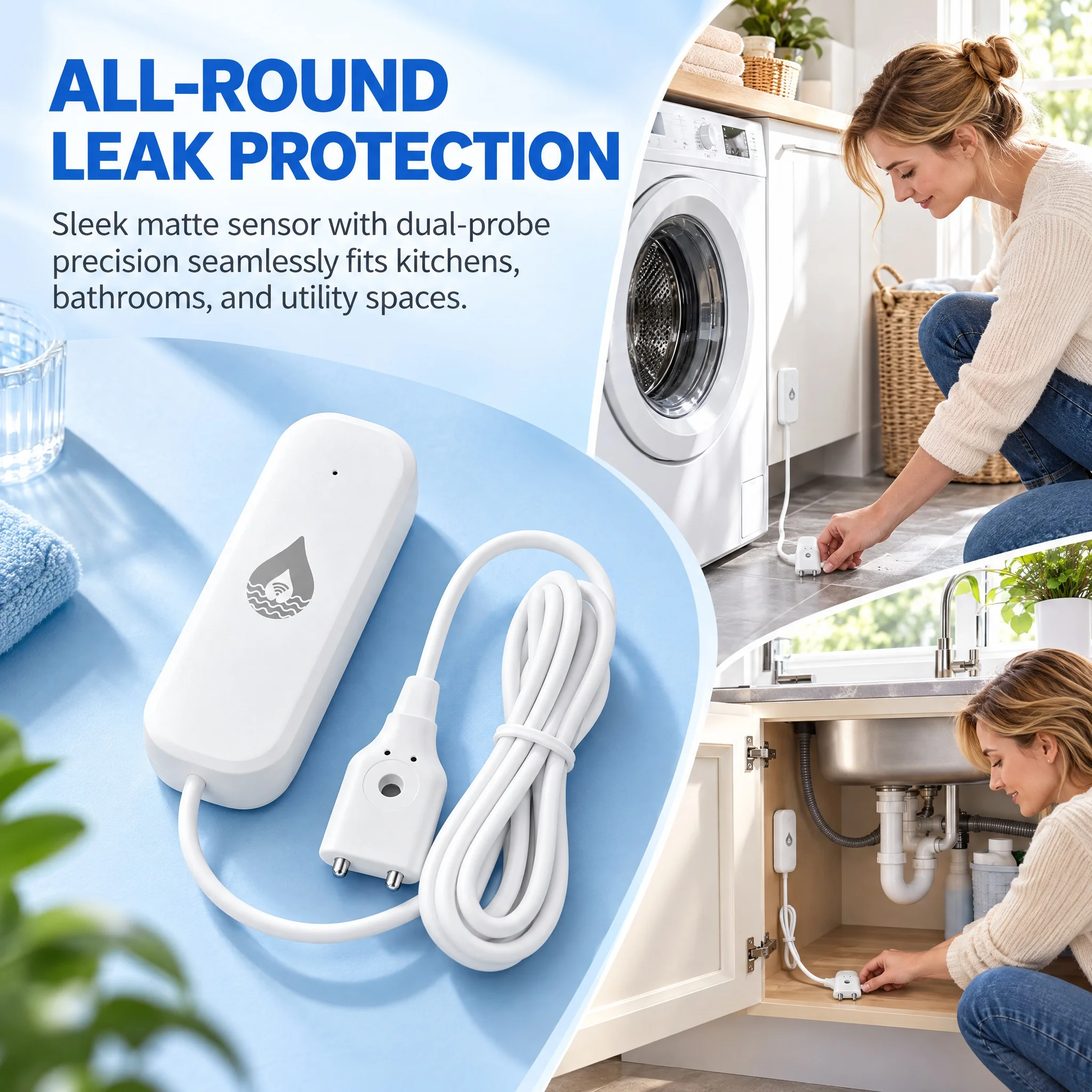 Detector inteligente de vazame - Home Assistant Tuya avaliação e preço