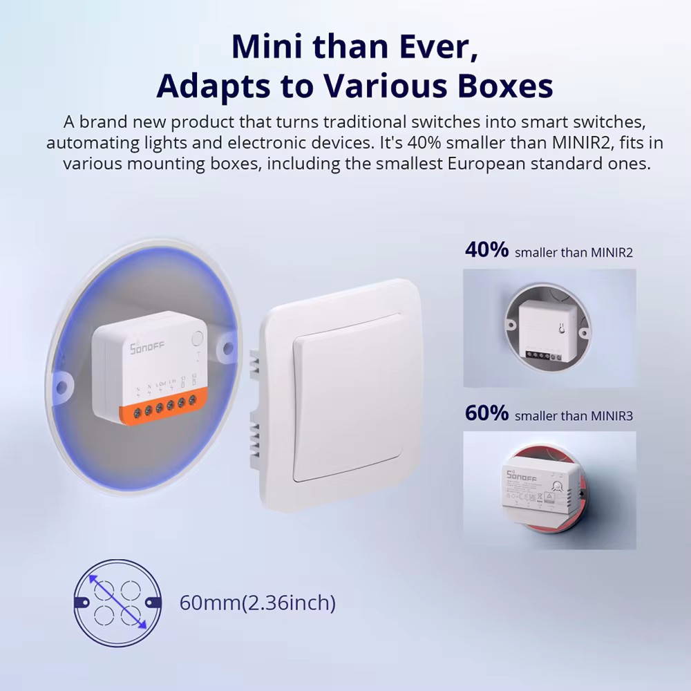 Interruptor Wi-Fi Inteligente  - Sonoff Mini R4 avaliação e preço